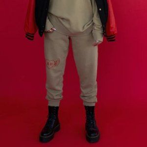 Rebellare Harte Ace Of Harte Tan Sweatpants Size Medium